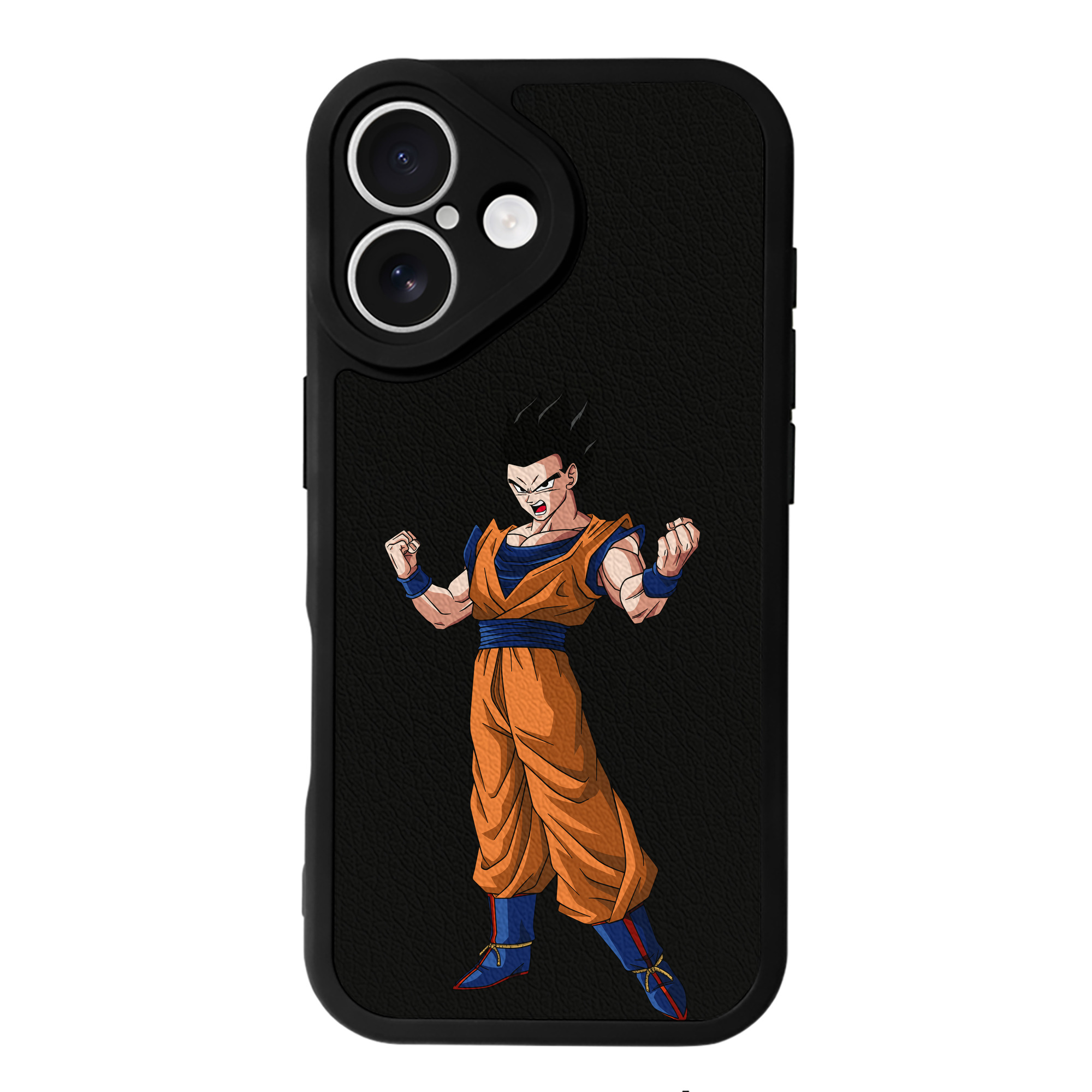（画像用） ドラゴンボール 孫 悟飯（そんごはん）DRAGON BALL Son Gohan 【iPhone 16シリーズ対応】シリコンスマホケース（レザー調） 材質：シリコン